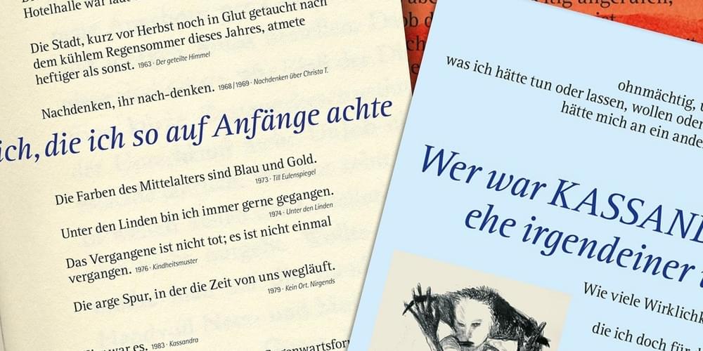 Tickets neu Christa Wolf lesen, Vernissage mit szenischer Lesung in Berlin